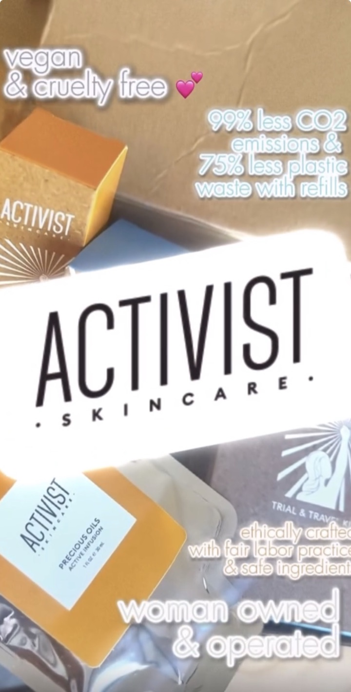 story for activist skincare