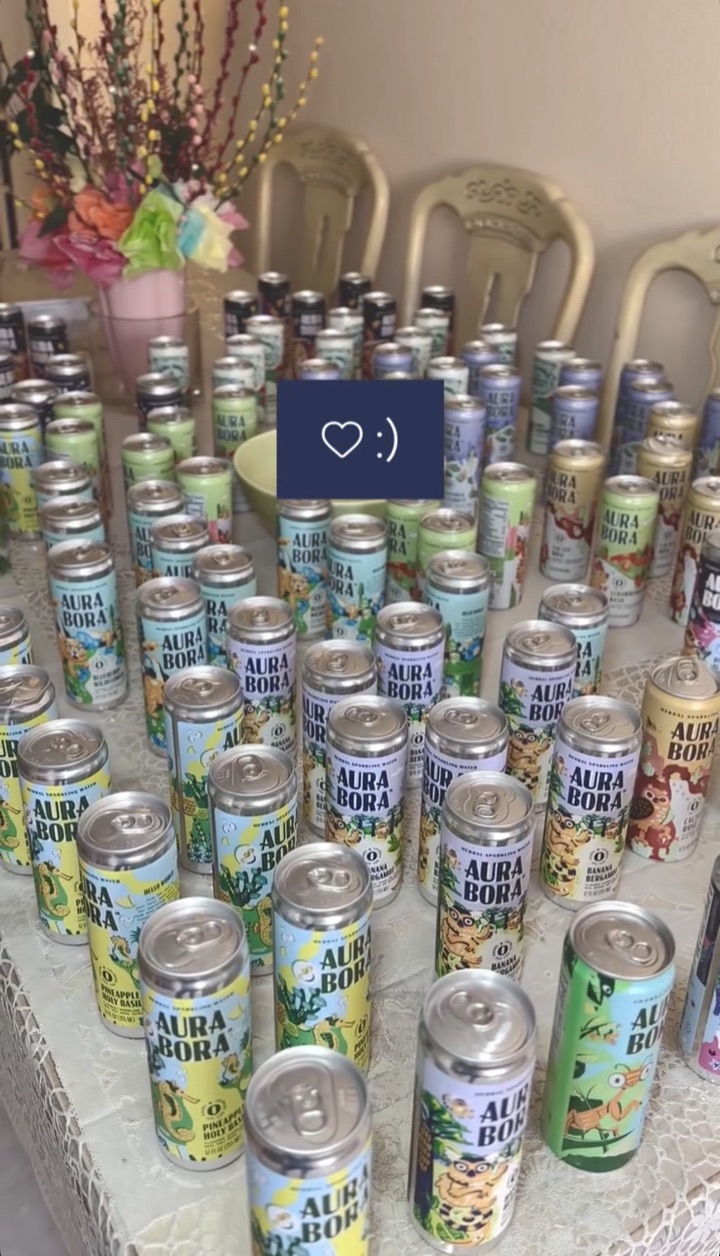 story for aura bora sparkling water